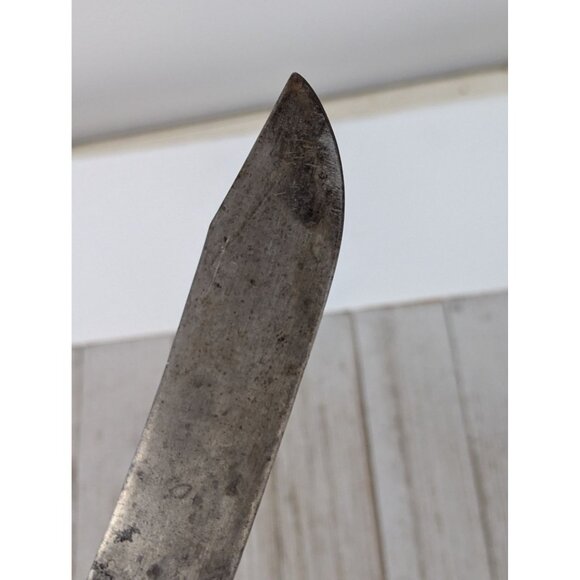 Vintage Cadillac Carbon Steel Butcher Knife 6-3/4" Blade 11-1/2" Long - Picture 8 of 15